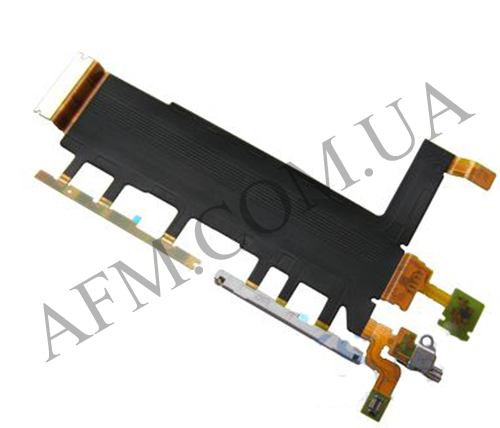 Шлейф (Flat cable) Sony D6633 Xperia Z3 DS с кнопкой включения, громкости, с микрофоном, с вибро*