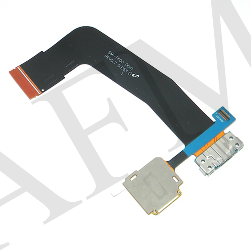 Шлейф (Flat cable) Samsung T800 Galaxy Tab S 10.5"/ T805 з роз'ємом зарядки, з мікрофоном