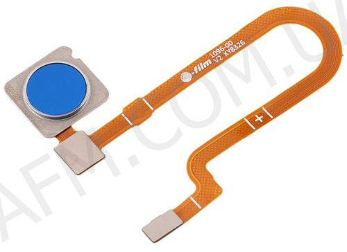 Шлейф (Flat cable) Xiaomi Mi8 Lite/ Mi8X з Touch ID синій