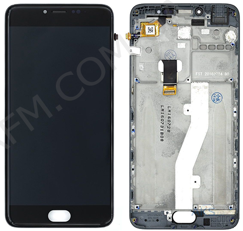 Дисплей (LCD) Meizu M3 Note (версия L681h) чёрный + рамка