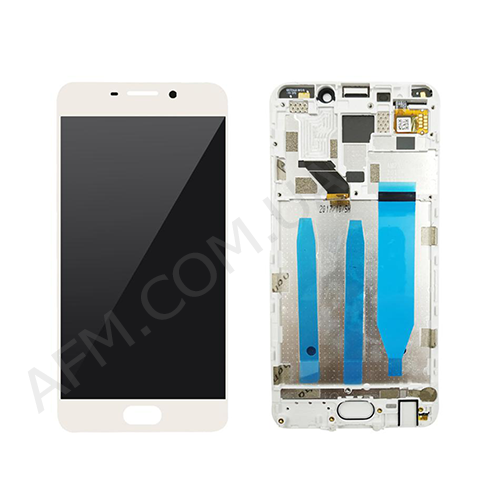 Дисплей (LCD) Meizu M6 Note (M721H) білий + рамка