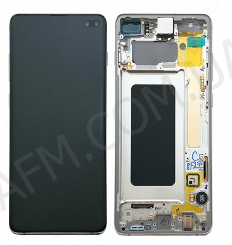 Дисплей (LCD) Samsung GH82-18849A G975 Galaxy S10 Plus PRISM BLACK сервисный + рамка