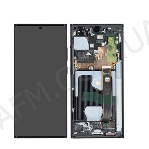 Дисплей (LCD) Samsung GH82-23622A N985 Galaxy Note 20 Ultra/ N986 AURA BLACK сервісний + рамка