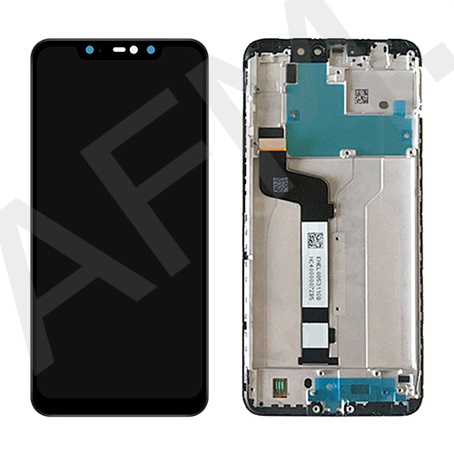 Дисплей (LCD) Xiaomi Redmi Note 6 Pro чёрный + рамка