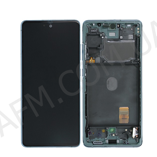 Дисплей (LCD) Samsung GH82-24219D G780 Galaxy S20 FE зелений сервісний + рамка