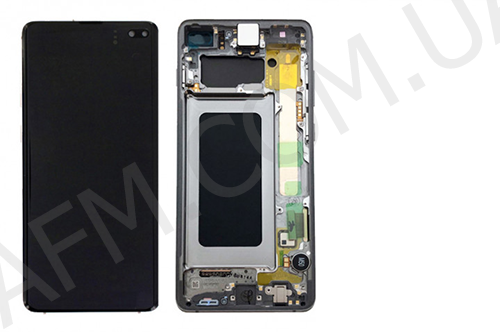 Дисплей (LCD) Samsung GH82-18849E G975 Galaxy S10 Plus PRISM GREEN сервісний + рамка