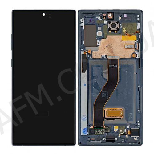 Дисплей (LCD) Samsung GH82-20838D N975 Galaxy Note 10 Plus AURA BLUE сервисный + рамка