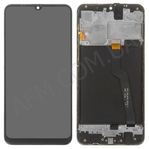 Дисплей (LCD) Samsung GH82-18685A A105 чорний сервісний + рамка