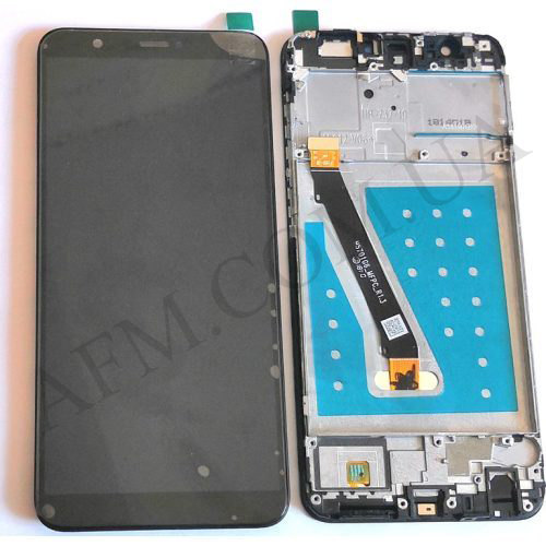 Дисплей (LCD) Huawei P Smart (FIG-LX1)/ P Smart Dual Sim (FIG-L21) чорний + рамка