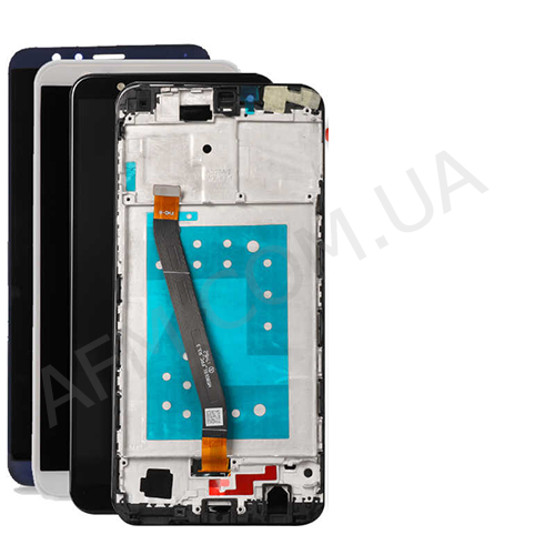 Дисплей (LCD) Huawei Honor 7X Dual Sim (BND-L21) чёрный + рамка
