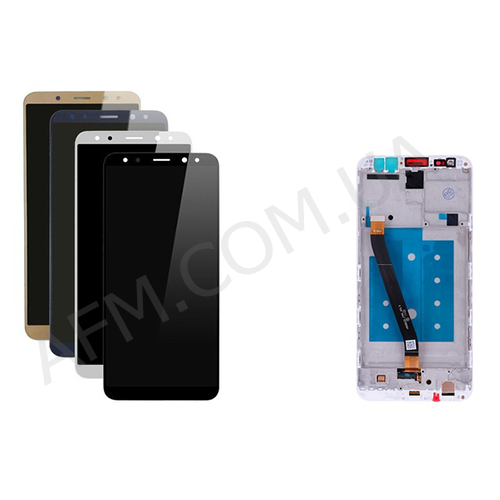 Дисплей (LCD) Huawei Mate 10 Lite (RNE-L01/ RNE-L21) чорний + рамка
