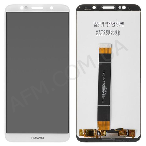 Дисплей (LCD) Huawei Y5 2018 DRA-L21/ Y5 Prime 2018/ Honor 7A білий