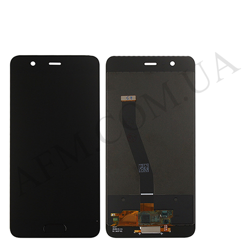 Дисплей (LCD) Huawei P10 (VTR-L09/ VTR-L29) чёрный (с Touch ID)