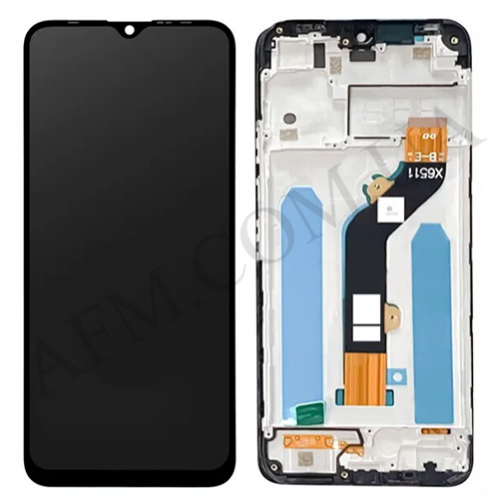 Дисплей (LCD) Infinix Smart 6 X6511 чорний + рамка