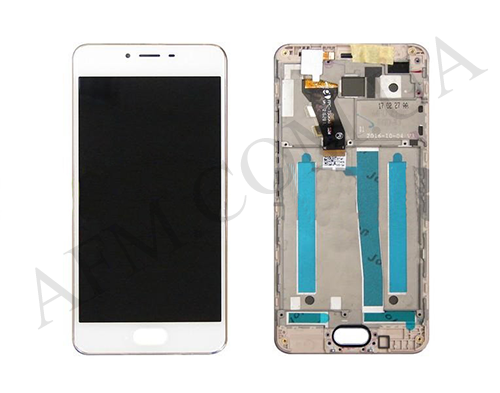 Дисплей (LCD) Meizu M3s (Y685Q/ Y685H) білий + рамка