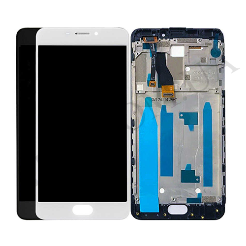 Дисплей (LCD) Meizu M5 Note (M621) білий + рамка