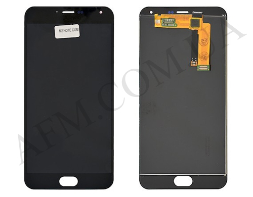 Дисплей (LCD) Meizu M2 Note (M571) чорний (жовтий шлейф)