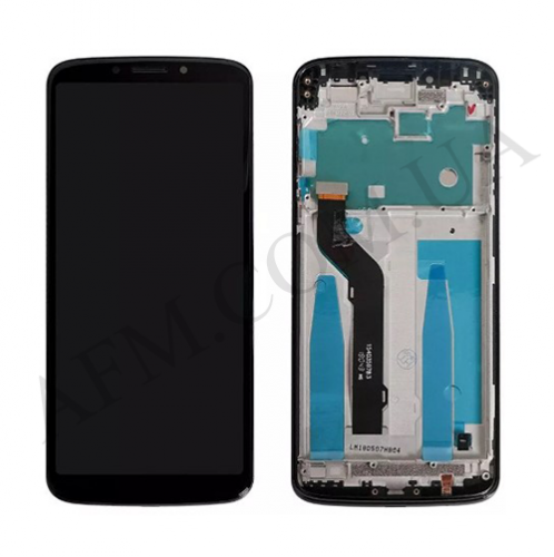 Дисплей (LCD) Motorola XT1924-6-7-8 Moto E5 Plus чёрный (версия USA 159mm) + рамка
