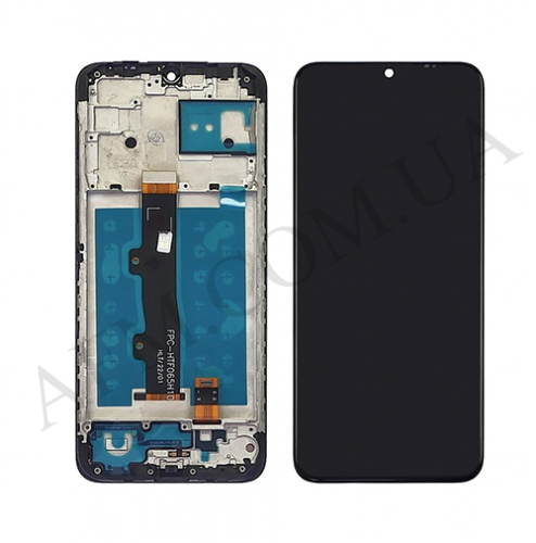 Дисплей (LCD) Motorola XT2097 E7 Power/ Moto E7i Power чёрный + рамка
