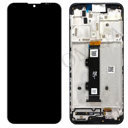 Дисплей (LCD) Motorola XT2127-2 Moto G10/ XT2128 чёрный + рамка