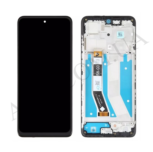 Дисплей (LCD) Motorola XT2237 Moto G73 чёрный + рамка