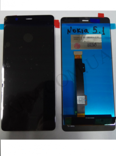 Дисплей (LCD) Nokia 5.1 Dual Sim (TA-1075) чорний *
