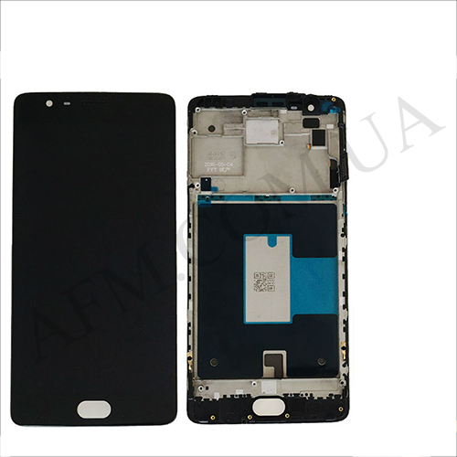 Дисплей (LCD) OnePlus 3 A3003/ 3T A3010 TFT чорний + рамка