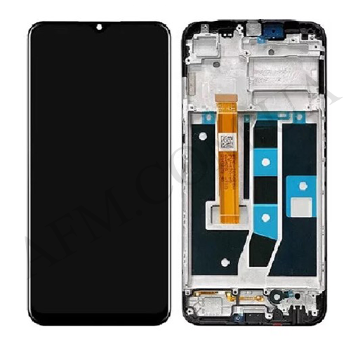 Дисплей (LCD) Oppo A77 4G/ A77 5G чёрный + рамка