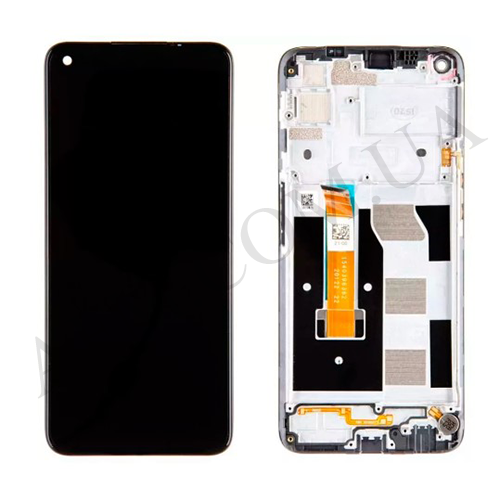 Дисплей (LCD) Realme 6s чёрный + рамка
