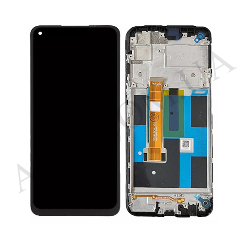 Дисплей (LCD) Realme 7 5G чорний + рамка