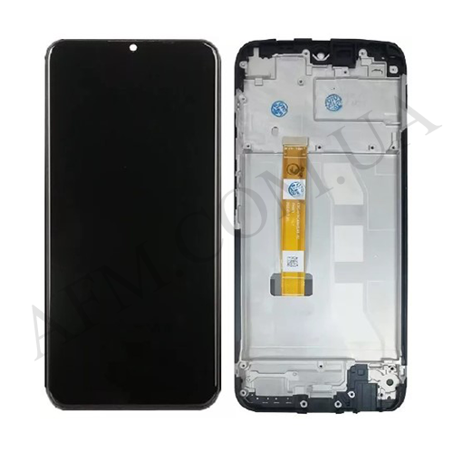 Дисплей (LCD) Realme C11/ C12/ C15/ Narzo 30A чорний + рамка