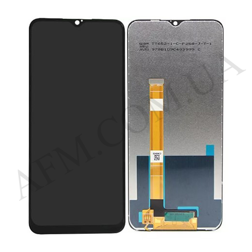 Дисплей (LCD) Realme C11/ C12/ C15/ Narzo 30A чорний оригінал