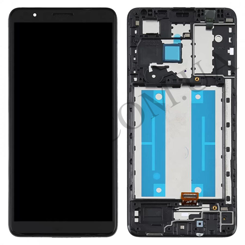 Дисплей (LCD) Samsung A013F Galaxy A01 Core чёрный + рамка