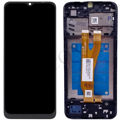 Дисплей (LCD) Samsung A032F Galaxy A03 Core чёрный + рамка