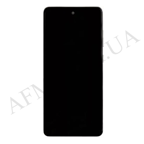 Дисплей (LCD) Samsung GH82-25463D A725 Galaxy A72 белый сервисный + рамка