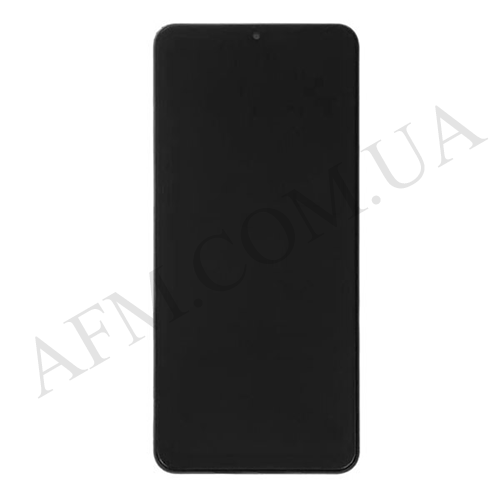 Дисплей (LCD) Samsung GH82-25042A M127 Galaxy M12 чорний сервісний + рамка