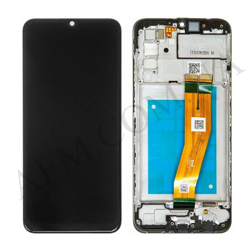 Дисплей (LCD) Samsung A025G Galaxy A02s/ A025U/ M025 Galaxy M02s (163*72.5) чорний + рамка