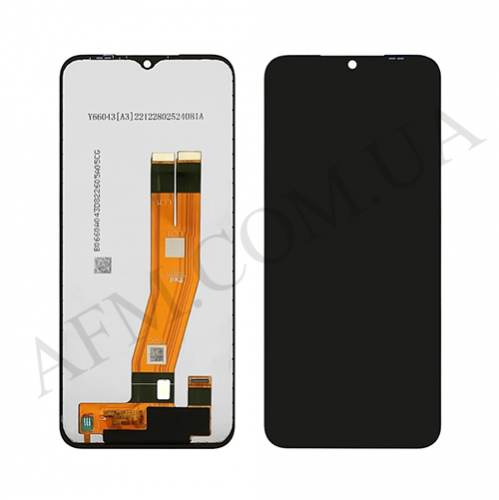 Дисплей (LCD) Samsung A145F Galaxy A14 4G (жёлтый шлейф) чёрный + рамка