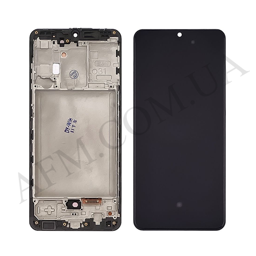 Дисплей (LCD) Samsung A315F Galaxy A31 OLED чёрный + рамка