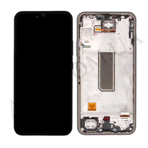 Дисплей (LCD) Samsung A346B Galaxy A34 OLED (Small LCD) чорний + рамка