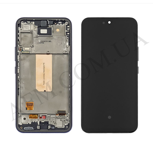 Дисплей (LCD) Samsung A546F Galaxy A54 OLED (Small LCD) чорний + рамка