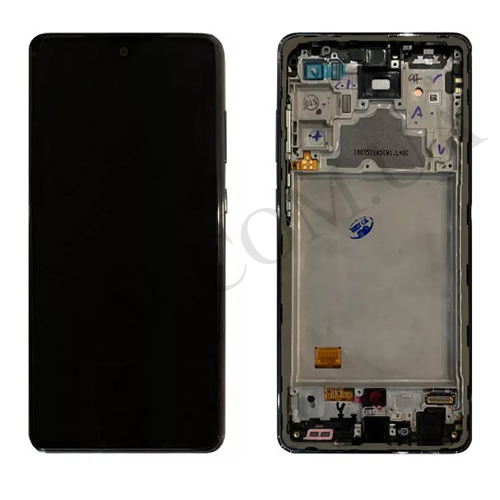Дисплей (LCD) Samsung A725F Galaxy A72 OLED чёрный + рамка