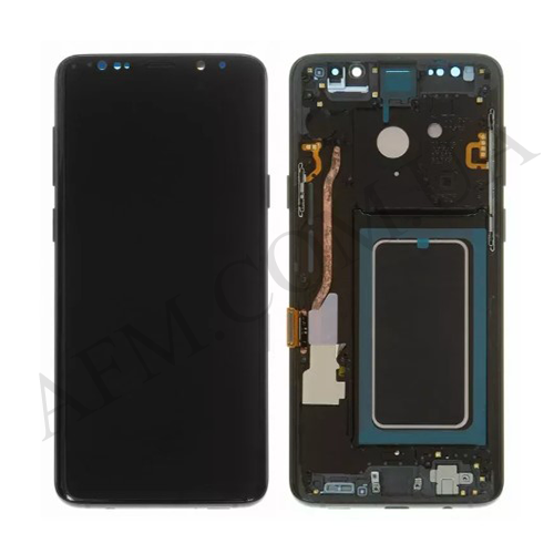 Дисплей (LCD) Samsung G965F Galaxy S9 Plus TFT чёрный + рамка