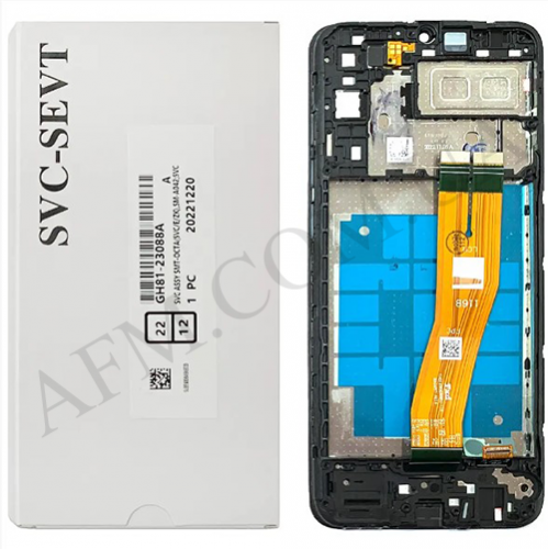 Дисплей (LCD) Samsung GH82-25250A A042 Galaxy A04E чорний сервісний + рамка