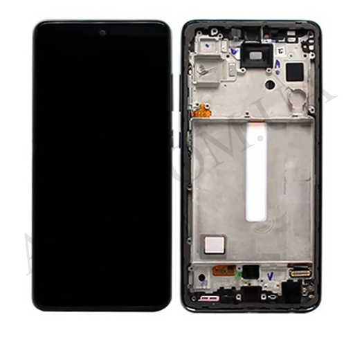 Дисплей (LCD) Samsung GH82-26909A A528B Galaxy A52S 5G чёрный сервисный + рамка