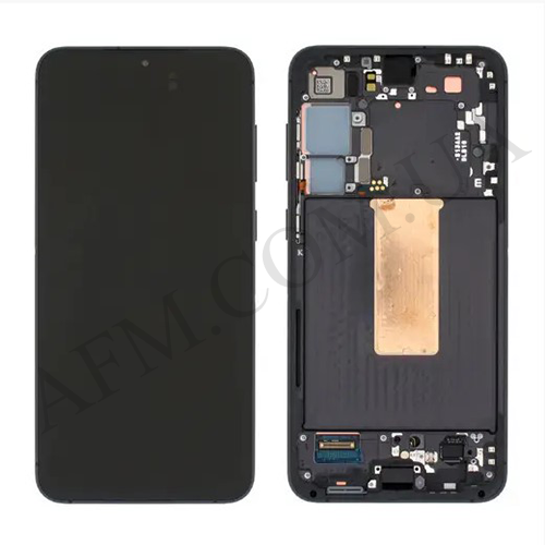 Дисплей (LCD) Samsung GH82-30476A S916 Galaxy S23 Plus чорний сервісний + рамка