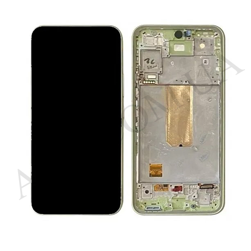 Дисплей (LCD) Samsung GH82-31232C A546B Galaxy A54 5G зелений сервісний + рамка