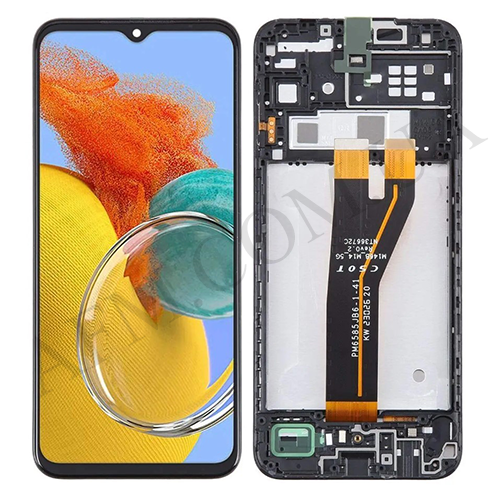 Дисплей (LCD) Samsung M146 Galaxy M14 2023 чёрный + рамка