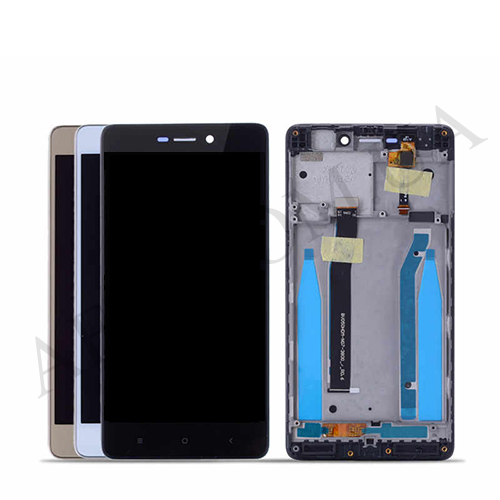 Дисплей (LCD) Xiaomi Redmi 3/ Redmi 3S/ Redmi 3X/ Redmi 3 Pro чорний + рамка