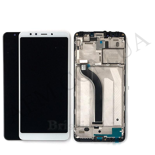Дисплей (LCD) Xiaomi Redmi 5 білий + рамка*